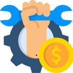 Minimal Maintenance Cost Icon